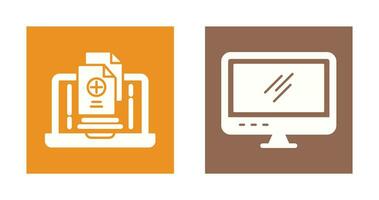 Screen and Add Icon vector