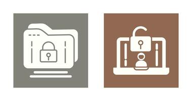 Folder and Access Icon vector