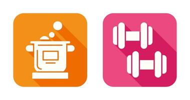 Cooking and Exercise Icon vector