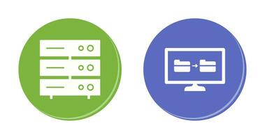 server network and File sharing  Icon vector