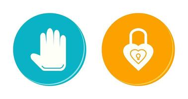 hand tool and Lock Icon vector