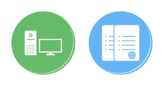 computer and corrupted data  Icon vector