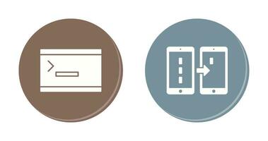 console and data transfer Icon vector