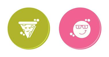 Pizza and Cool Icon vector