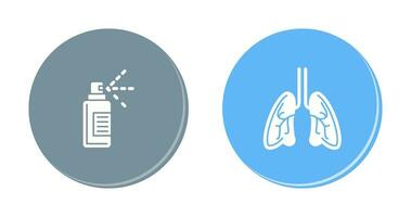 Hand  and Lungs Icon vector