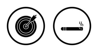 darts game and cigar Icon vector