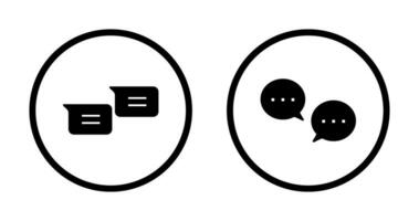 messages and conversation bubbles Icon vector