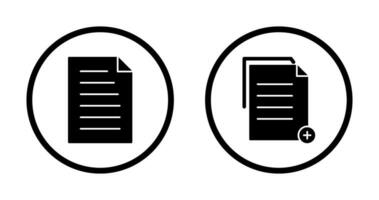 document and two files  Icon vector