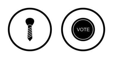 Tie and Vote Link Icon vector