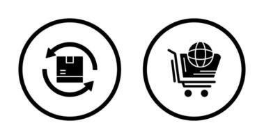 World Shopping and Product Icon vector