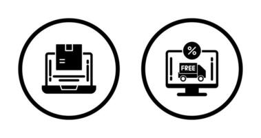 Delivery and Discount Icon vector
