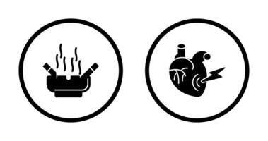 Heart Attack and hashtray Icon vector
