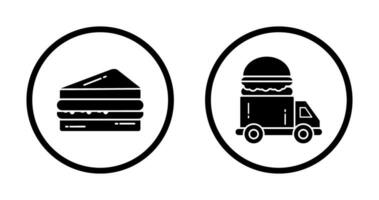 Sandwich and Fast Food Icon vector