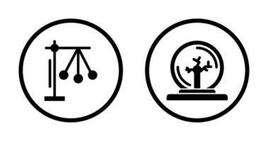Pendulum and Plasma Ball Icon vector