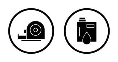 Measuring Tape and Petroleum Icon vector