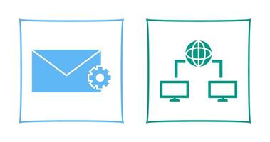 message setting and internet connectivity  Icon vector