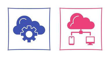 Cloud Computing and Cloud  Icon vector