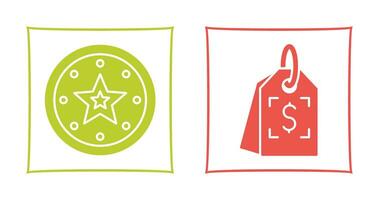 Recommended and Price Tag Icon vector