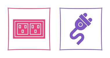 Socket and Plug Icon vector