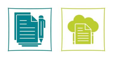 Document and File Icon vector