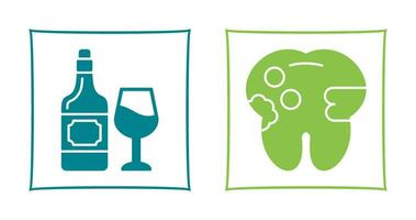 Wine and Caries Icon vector