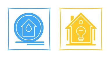 Fire Alarm and Home Automation Icon vector