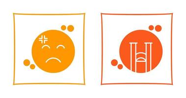 Dissapointment and Crying Icon vector