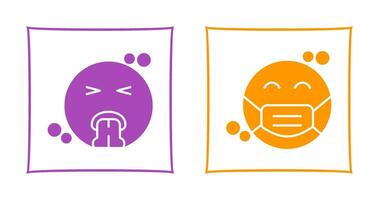 Vomit and Mask Icon vector