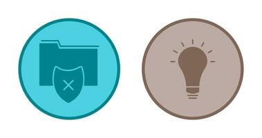vulnerable folders and innovatives idea Icon vector