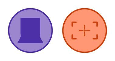 back stand and focus Icon vector