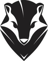 Stealthy Badger Insignia Badger King Icon vector