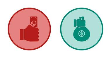 casg and money sharing  Icon vector