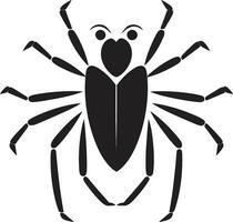 Elegant in Black Vector Art Aphid Logo Sculpted to Perfection Black Vector Aphid Symbol