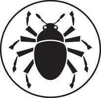 Timeless Black Aphid Logo A Masterpiece in Vector Design Elegance in Simplicity Black Vector Aphid Emblem