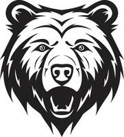 oso clan insignias oso Saco de brazos vector