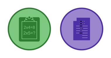 Solving Question and Document and Pen Icon vector