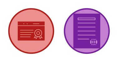 quality assurance and press release Icon vector