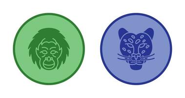 Orangutan and dangerous Icon vector