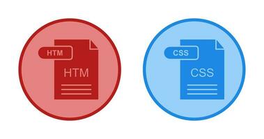 htm y css icono vector