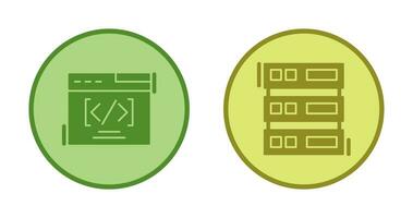 Web Coding ND Server Icon vector