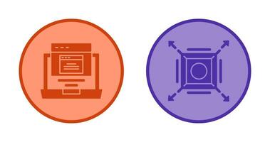 Pop Up and Maximize Icon vector