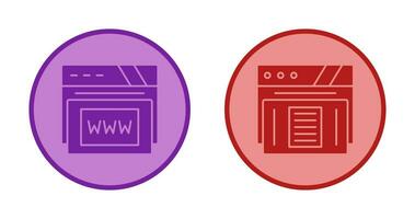 Www and Paper Icon vector