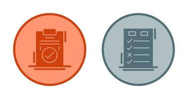 Today to Done Check List and Checkmark Icon vector