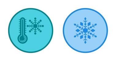 Snow Flake and Cold Icon vector