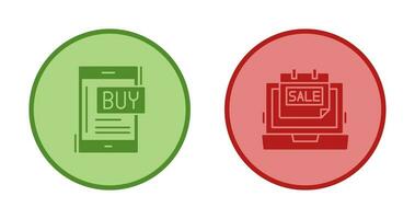 Buy Now and Best Sale Icon vector