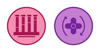 Communicating Vessels AND Rotate Icon vector