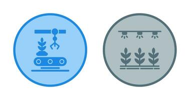 Conveyor and Irrigation  Icon vector