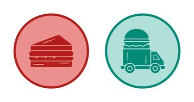 Sandwich and Fast Food Icon vector