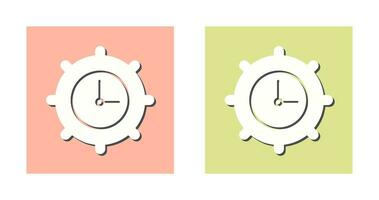 draw hierarchy and time setting  Icon vector