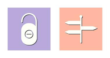 do not disturb and directions  Icon vector